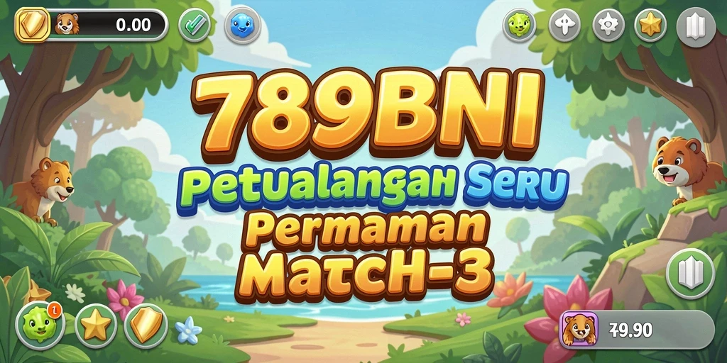 Tangkapan layar menunjukkan gameplay seru dalam game Match-3.