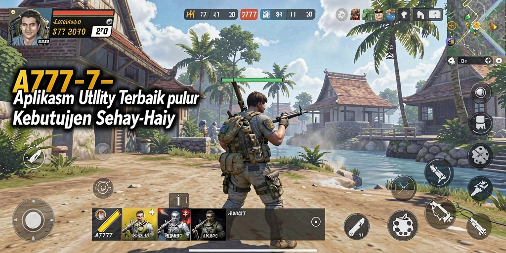 Screenshot utama A7777 menampilkan antarmuka fungsional dan intuitif aplikasi Utility.