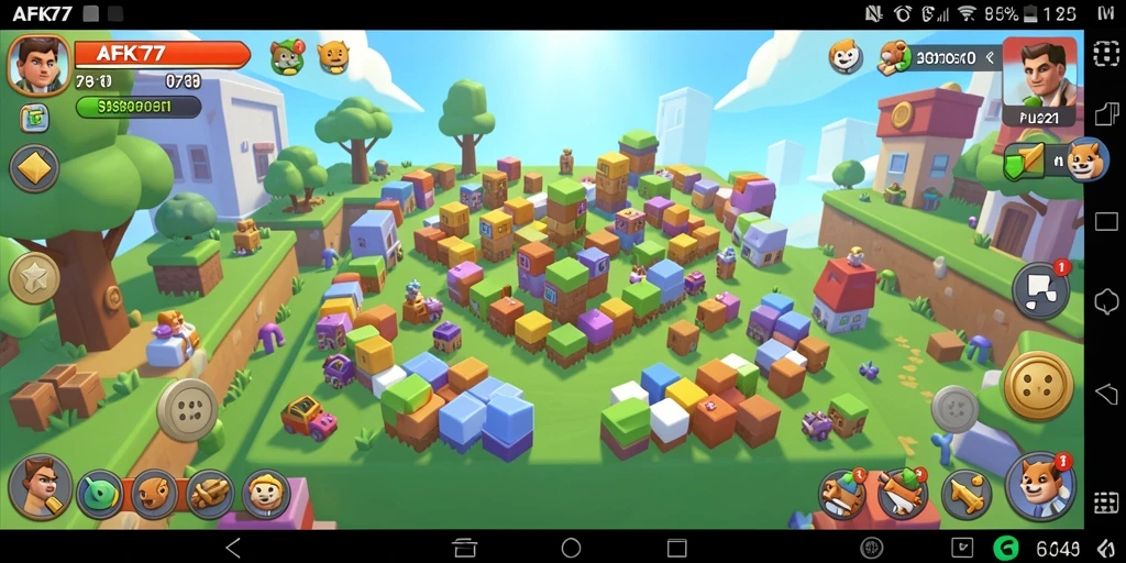 Screenshot dari gameplay AFK77 yang menampilkan berbagai tantangan Puzzle.