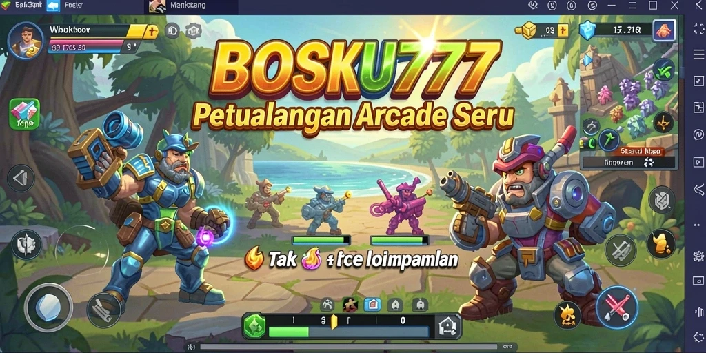 Screenshot utama BOSKU777 menampilkan gameplay seru dan interaktif.