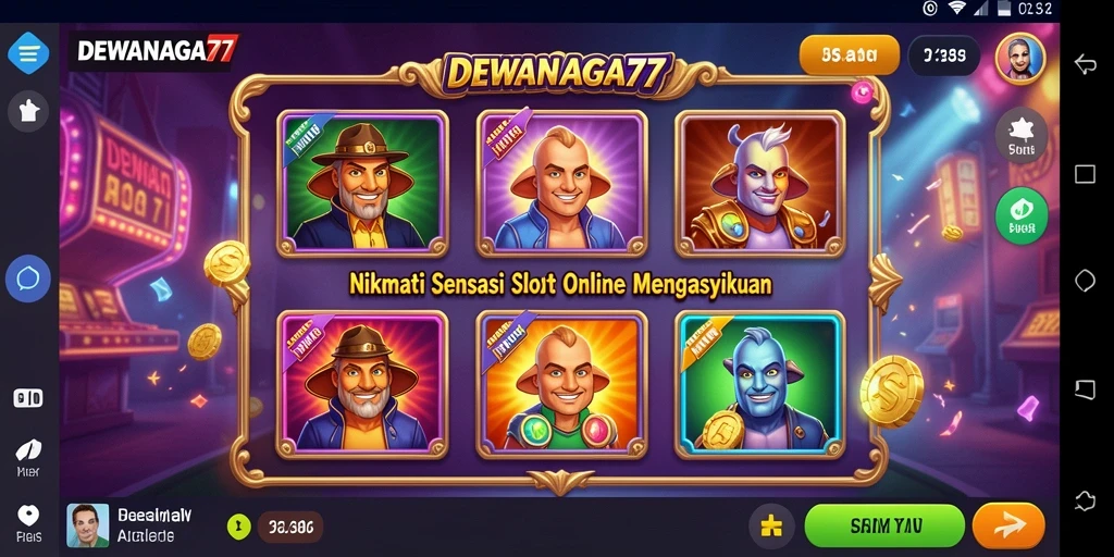 Tampilan gameplay menarik DEWANAGA77 dengan fitur slot yang seru.