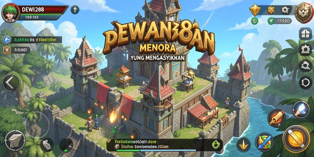 Tampilan utama gameplay DEWI288 yang menegangkan dan strategis.