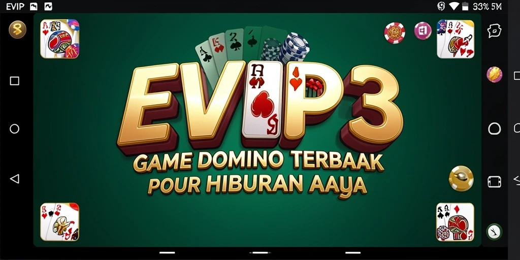 Screenshot gameplay Domino EVIP3 yang menarik dan interaktif.