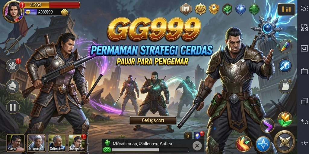 Tampilan gameplay GG999 yang menegangkan dan strategis.