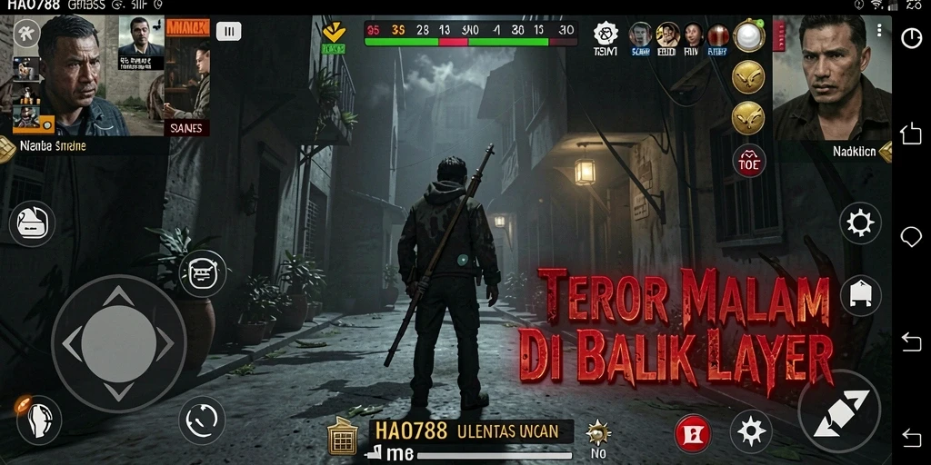 Screenshots dari gameplay HAO788 yang penuh ketegangan dan kengerian.