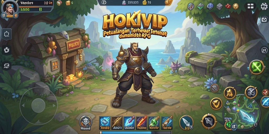 Tangkapan layar <strong>HOKIVIP</strong> menampilkan aksi petualangan dalam pertempuran epik.