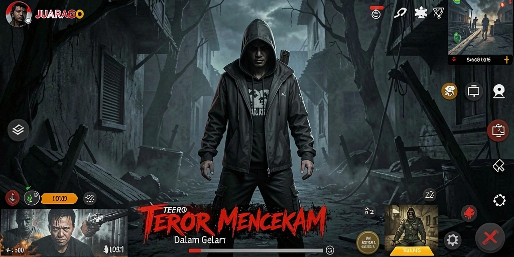 Screenshot menampilkan gameplay mencekam dalam JUARAGO.
