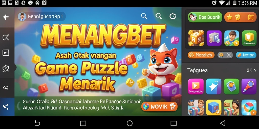 Gameplay seru MENANGBET dengan berbagai teka-teki menantang.