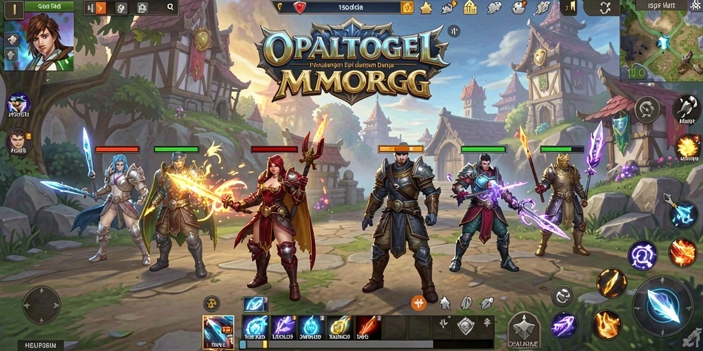 Tampilan seru dari gameplay MMORPG di OPALTOGEL.