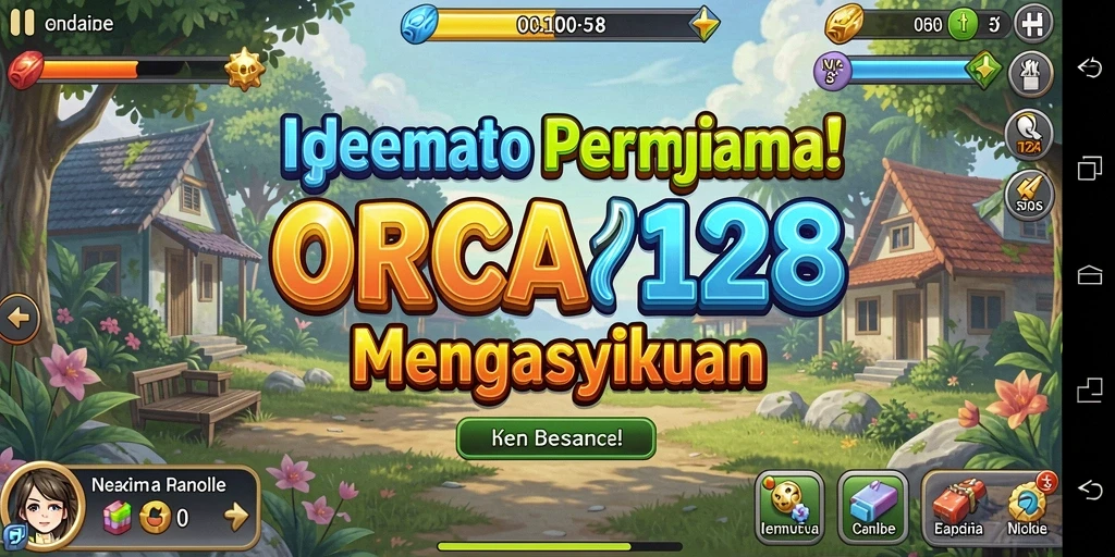 Tampilan gameplay ORCA128 yang menarik dan interaktif.