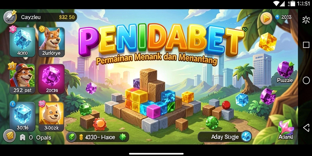 Screenshot gameplay PENIDABET menunjukkan tantangan menarik dalam puzzle.