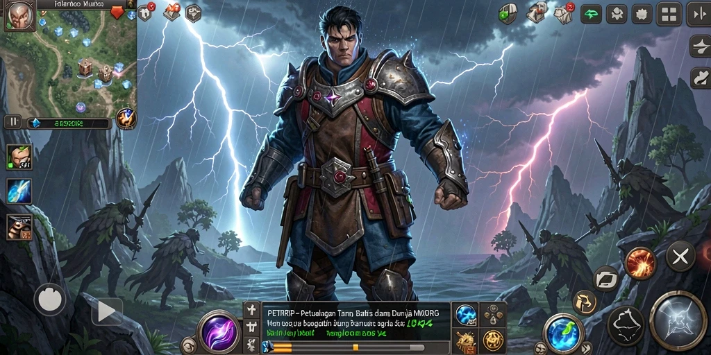 Tampilan gameplay yang epik dan mendalam dari PETIRRP.