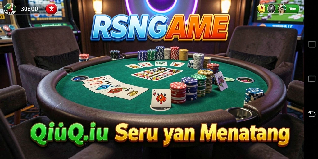 Screenshot menunjukkan aksi permainan QiuQiu yang seru.