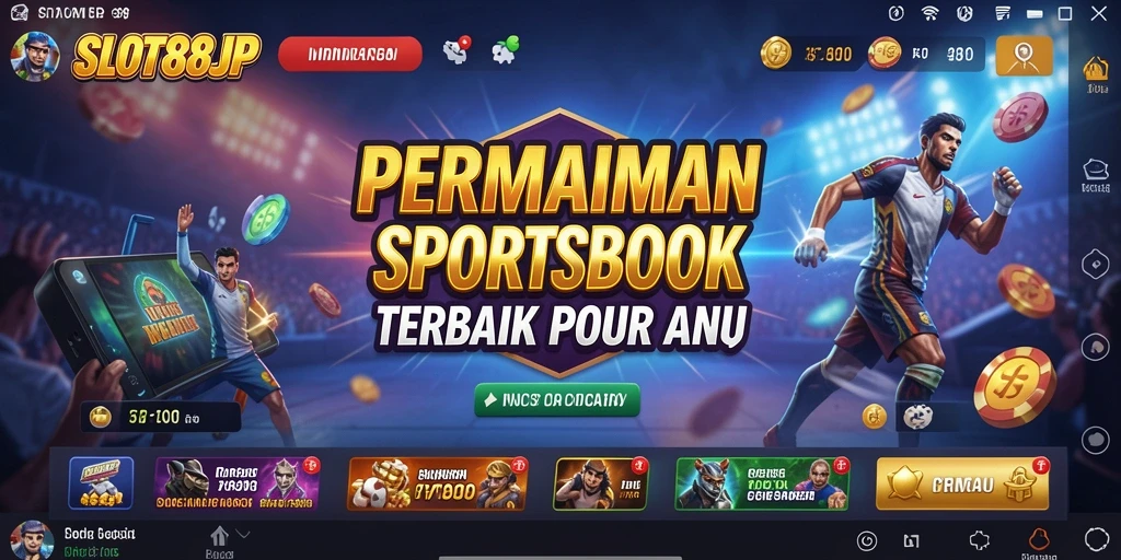 Tampilan menarik dari gameplay olahraga di SLOT88JP.