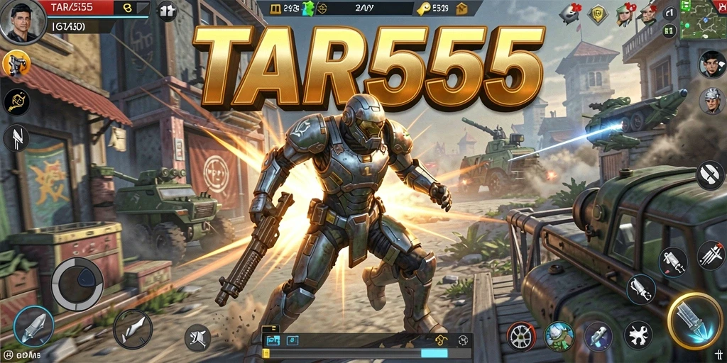 Gambaran gameplay TAR555 yang penuh strategi dan tantangan.
