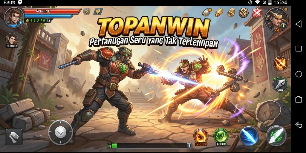 Tampilan aksi seru dalam gameplay TOPANWIN yang menegangkan.