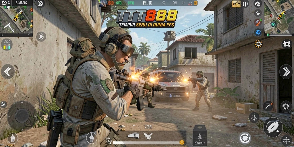 Tampilan gameplay mendebarkan di TTT888 dengan pertempuran intens.