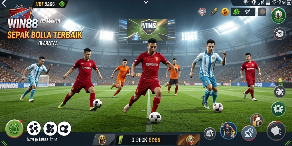 Gameplay seru WIN88 dengan aksi sepak bola mendebarkan.